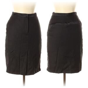 EUC! Chaiken Classic Black Virgin Wool Retro Pencil Skirt Size 4